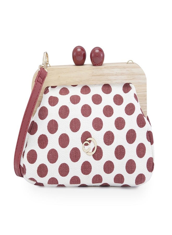 كابريس حقيبة يد صغيرة من كابريس ميندي | حقيبة يد متعددة الاستخدامات للنساء بأحزمة قابلة للتعديل والفصل، وإغلاق بقفل ضغط | حقيبة يد أنيقة | مثالية للحفلات وحفلات الزفاف والمناسبات الخاصة (أحمر) - Image 1